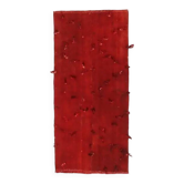 Vintage Turkish Hand-Knotted Wool Cotton Red Kilim Runner 65x148