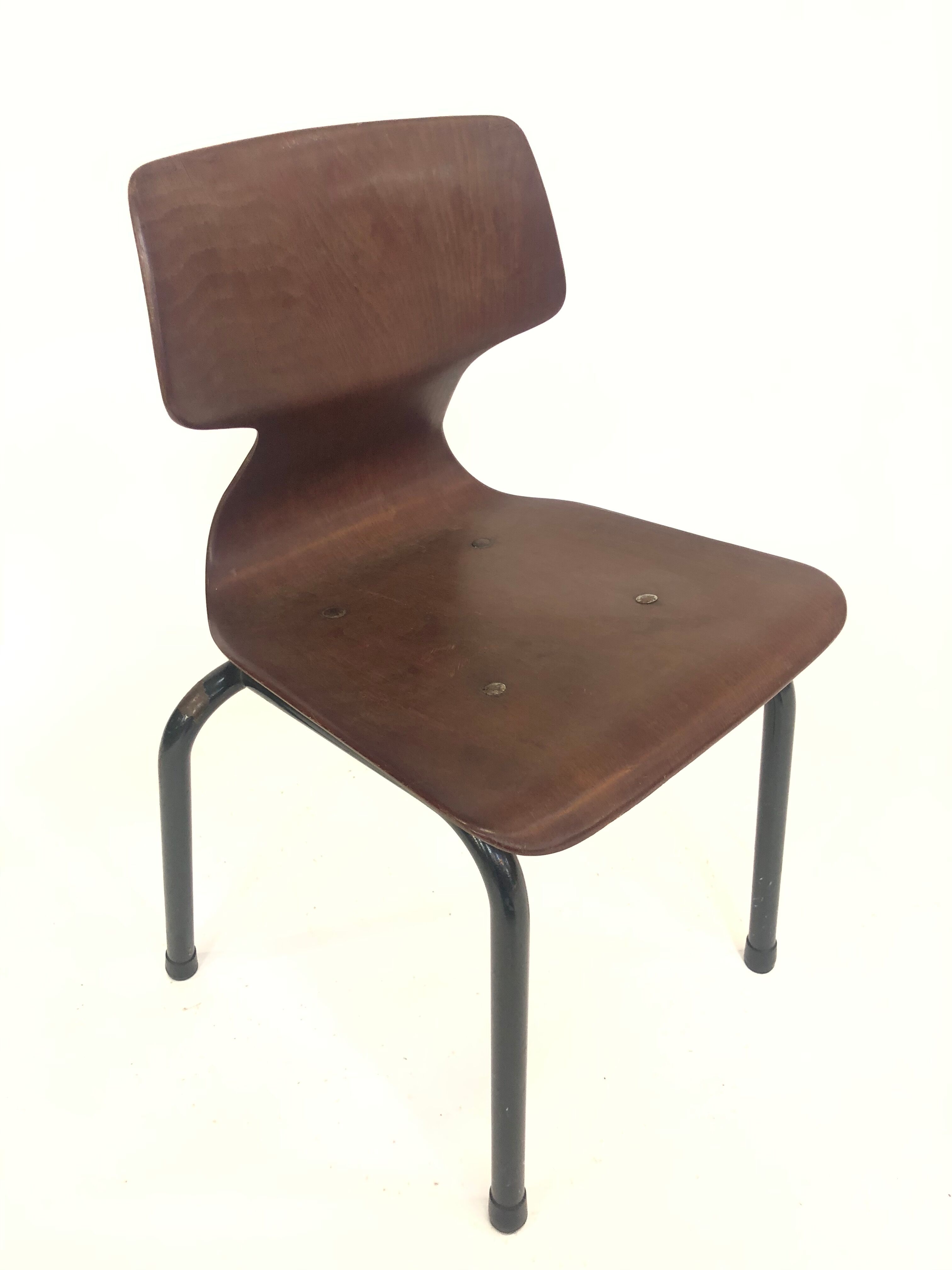Galvanitas Pagholz vintage school chair