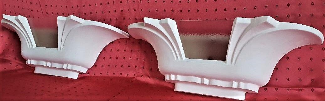 Pair of art deco wall lamps