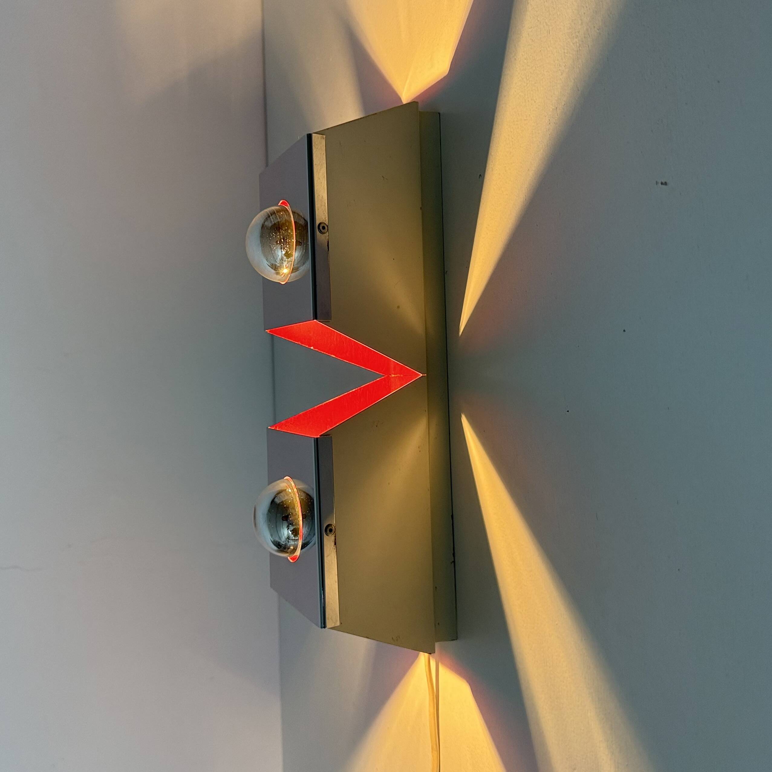 Vintage wall lamp space age , 1970s