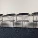 Set of 4 vintage Ursula chairs in black leather, Italian, from Arrben 1980