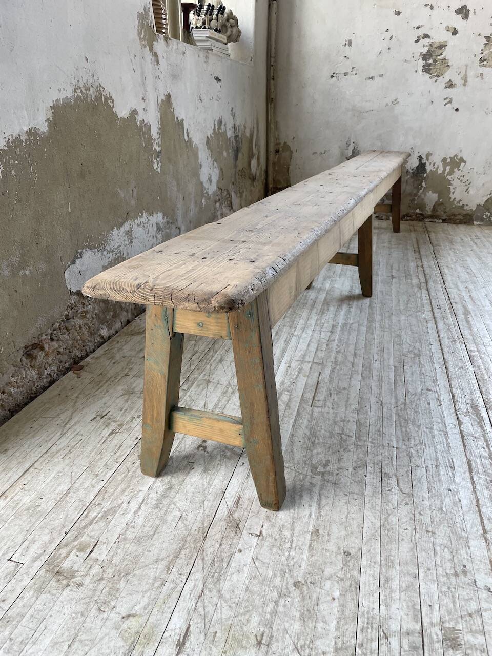 XL pine and oak bench 280 cm
