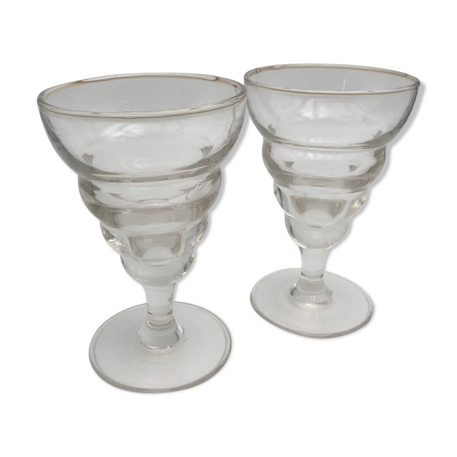 2 vintage aperitif glasses 1950