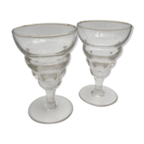 2 verres apéritif vintage 1950