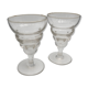 2 verres apéritif vintage 1950