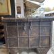 Large Indian chest on wheels early 20th century