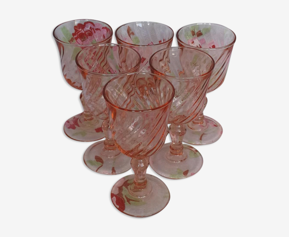 6 verres rose à Liqueur Arcoroc Rosaline