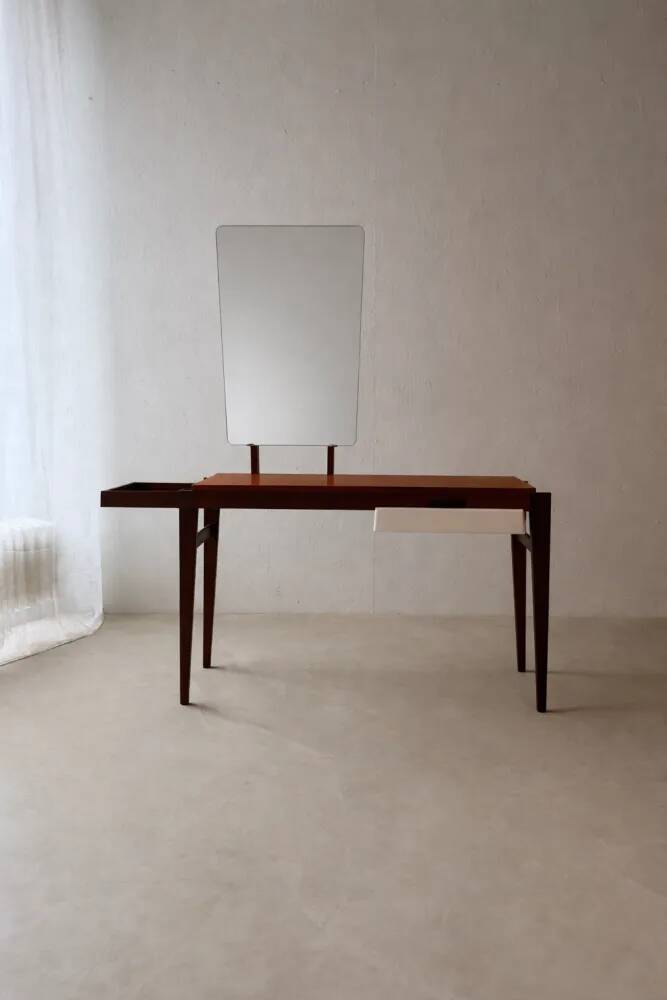 Vintage mahogany teak dressing table 1960s