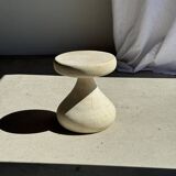 Pawn Bleach - Stool, side table, end table in solid mango wood