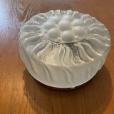 Art Deco pressed glass ceiling light by Lumisec