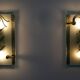 Pair of Mid-Century Modern Italian Crystal and Brass Sconces, 1970s