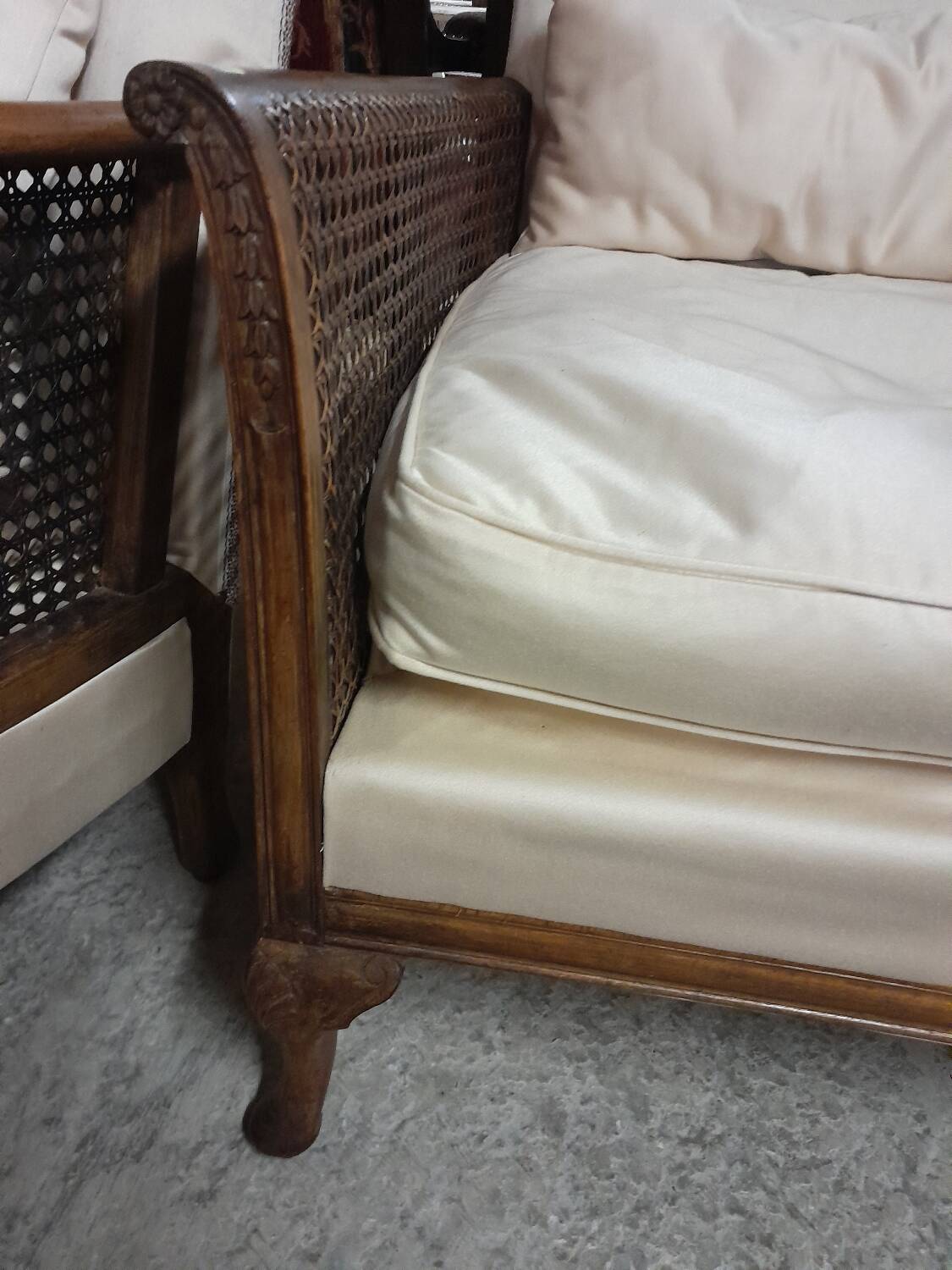 Pair of Louis XV Bergères  
Title: Pair of Louis Bergère Armchairs