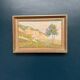 Original Swedish Oil on Canvas – “Landscape” by B. Hallberg – Signed – Vintage & Framed – 50 × 33 cm