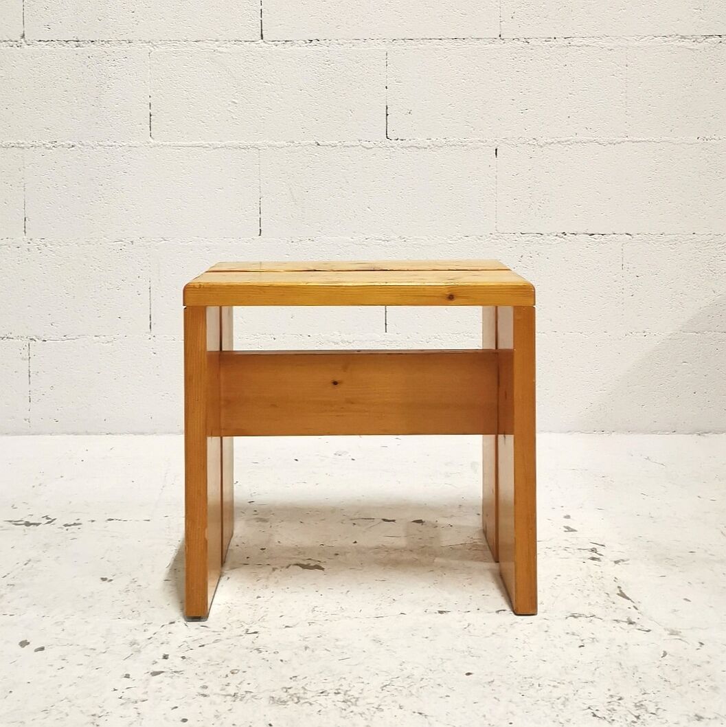Stool " Les Arcs " by Charlotte Perriand, 1960