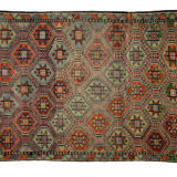 Anatolian handmade kilim rug 291 cm x 200 cm