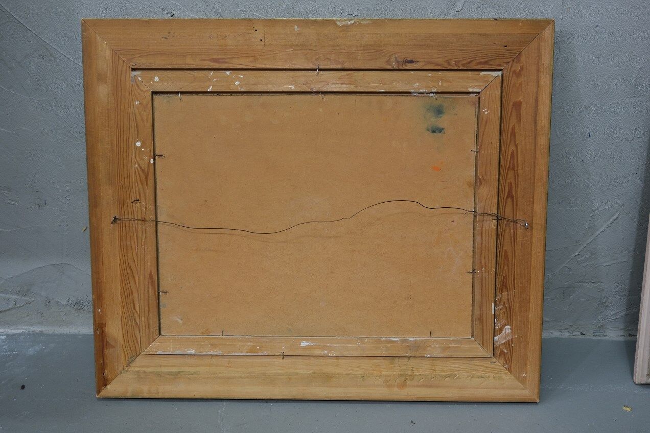 Scandinavian modern painting, 1960s, Oil on panel