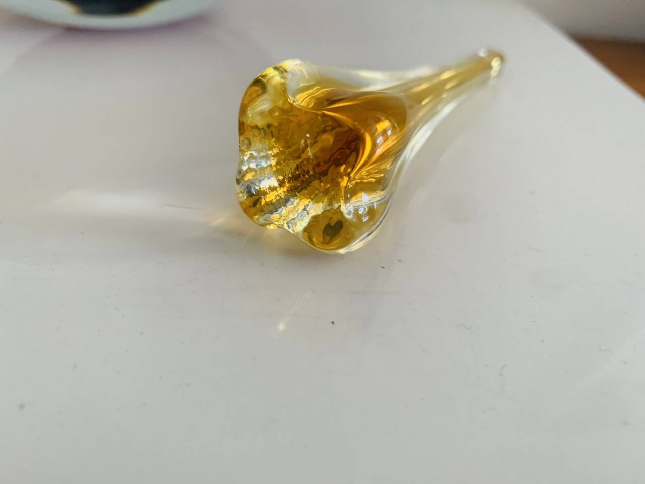 Vintage ashtray, Murano Sommerso, with pestle and label, circa 1960s