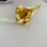 Vintage ashtray, Murano Sommerso, with pestle and label, circa 1960s