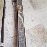Nordic skiing in wood and skin former