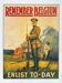 Affiche vintage remember belgium
