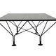 Vintage Coffee Table With Smoked Glass 80's Design