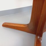 Table à manger ovale extensible en orme par Baumann, années 60-70