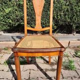 Oval table in cherry and zebrano