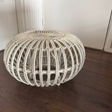 Mid Century Italian rattan bamboo Margherita Ottoman by Franco Albini