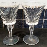 Cristal de Saint Louis, series of 2 white wine glasses Camargue model