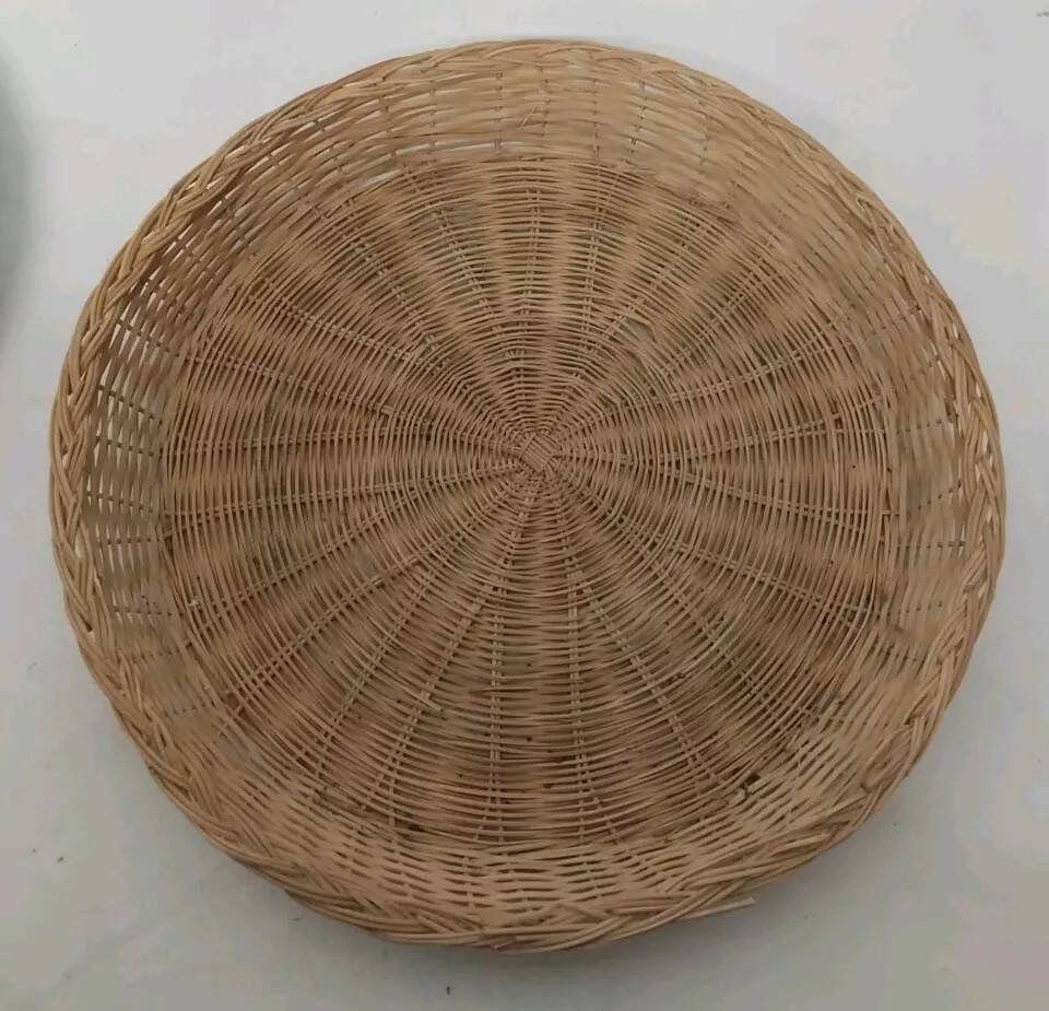 Set of 3 Vintage Rattan Baskets