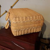 Wicker suitcase