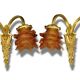 Pair of Louis XVI style wall sconces by Lucien GAU, Paris - gilded bronze