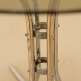 Tulip dining table and smoked glass 80's