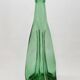 Old Large Pressed Molded Green Crushed Distorted Glass Bottle