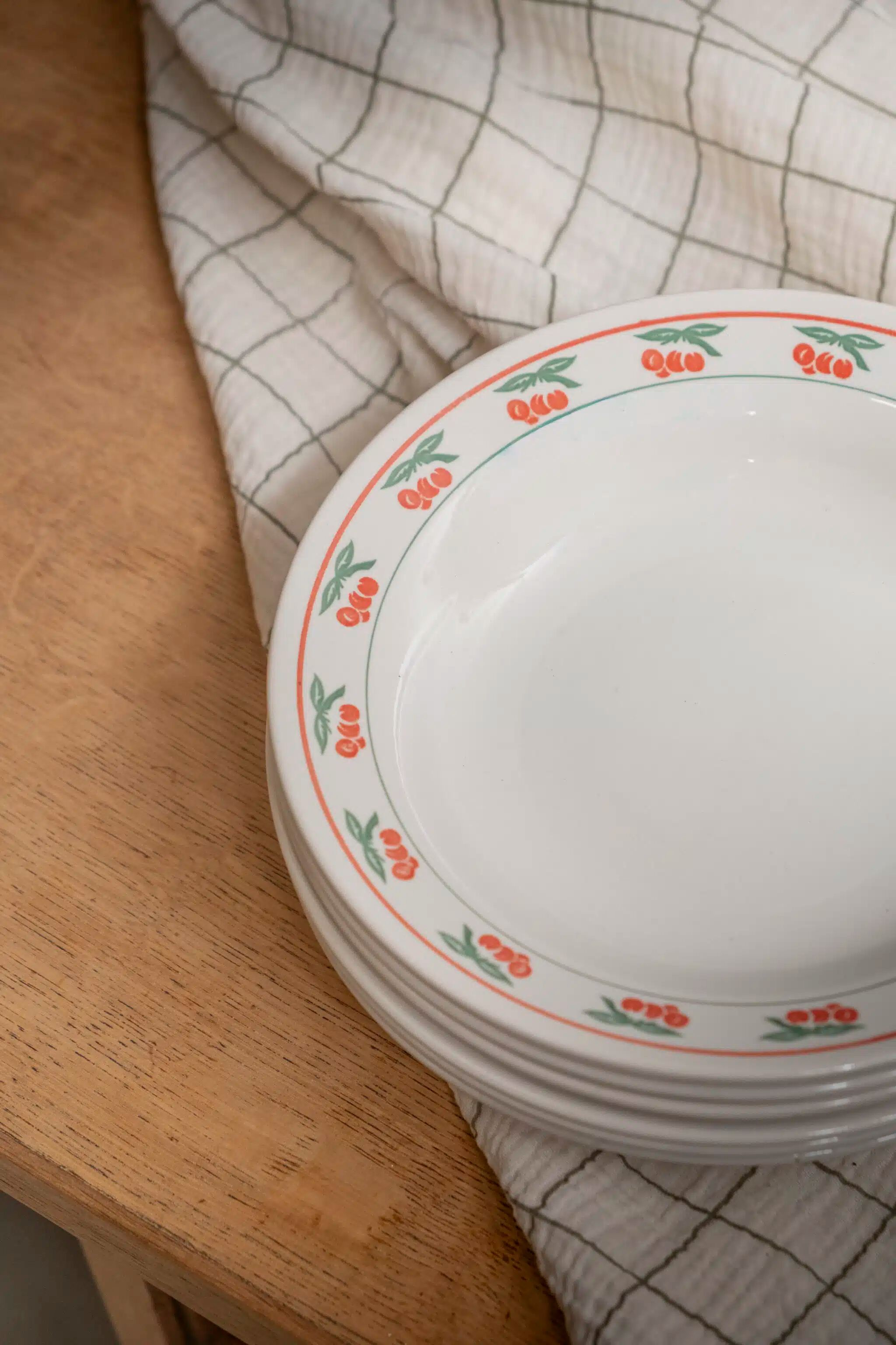 Lot de 6 assiettes creuses « Tomates d’été »