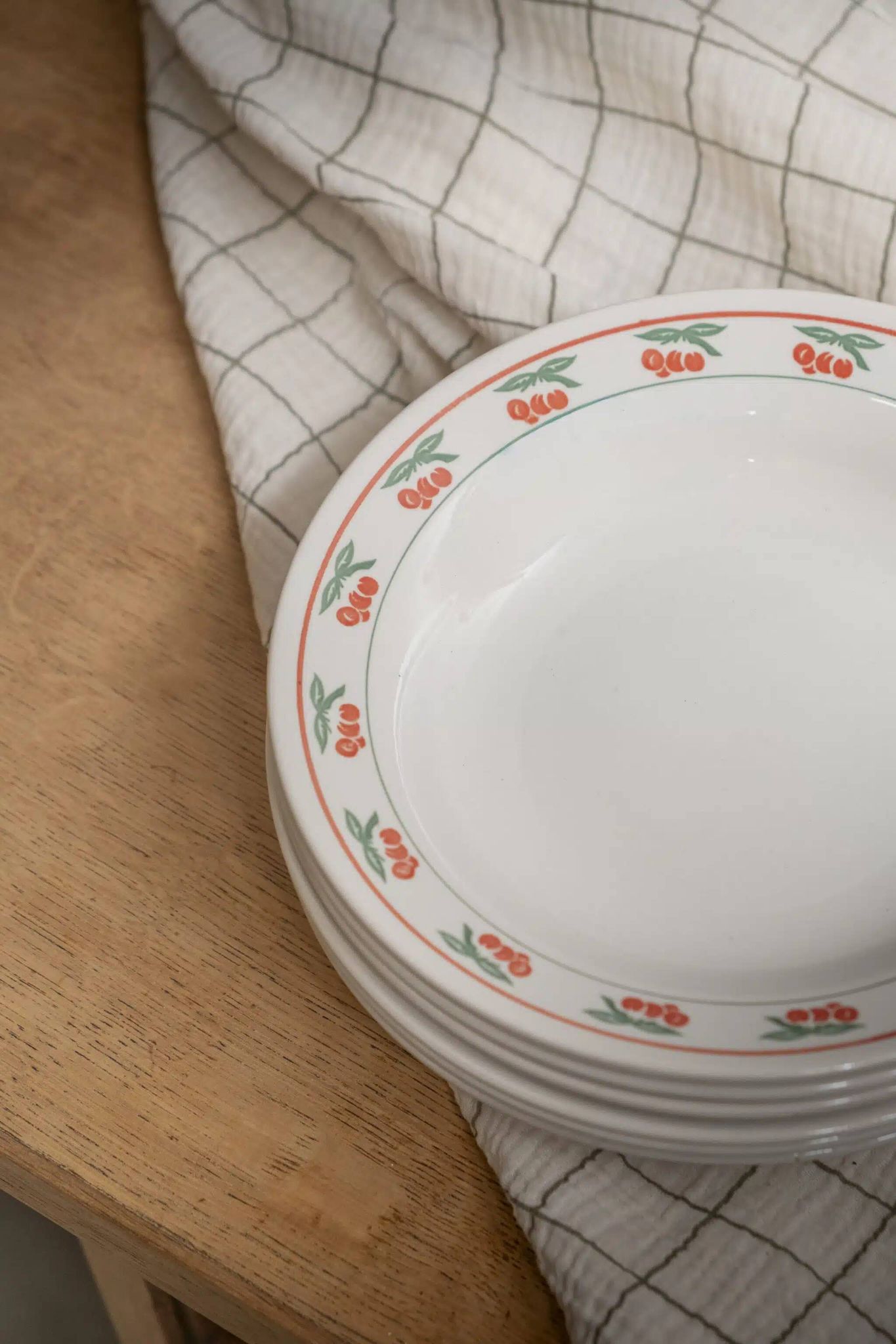 Lot de 6 assiettes creuses « Tomates d’été »
