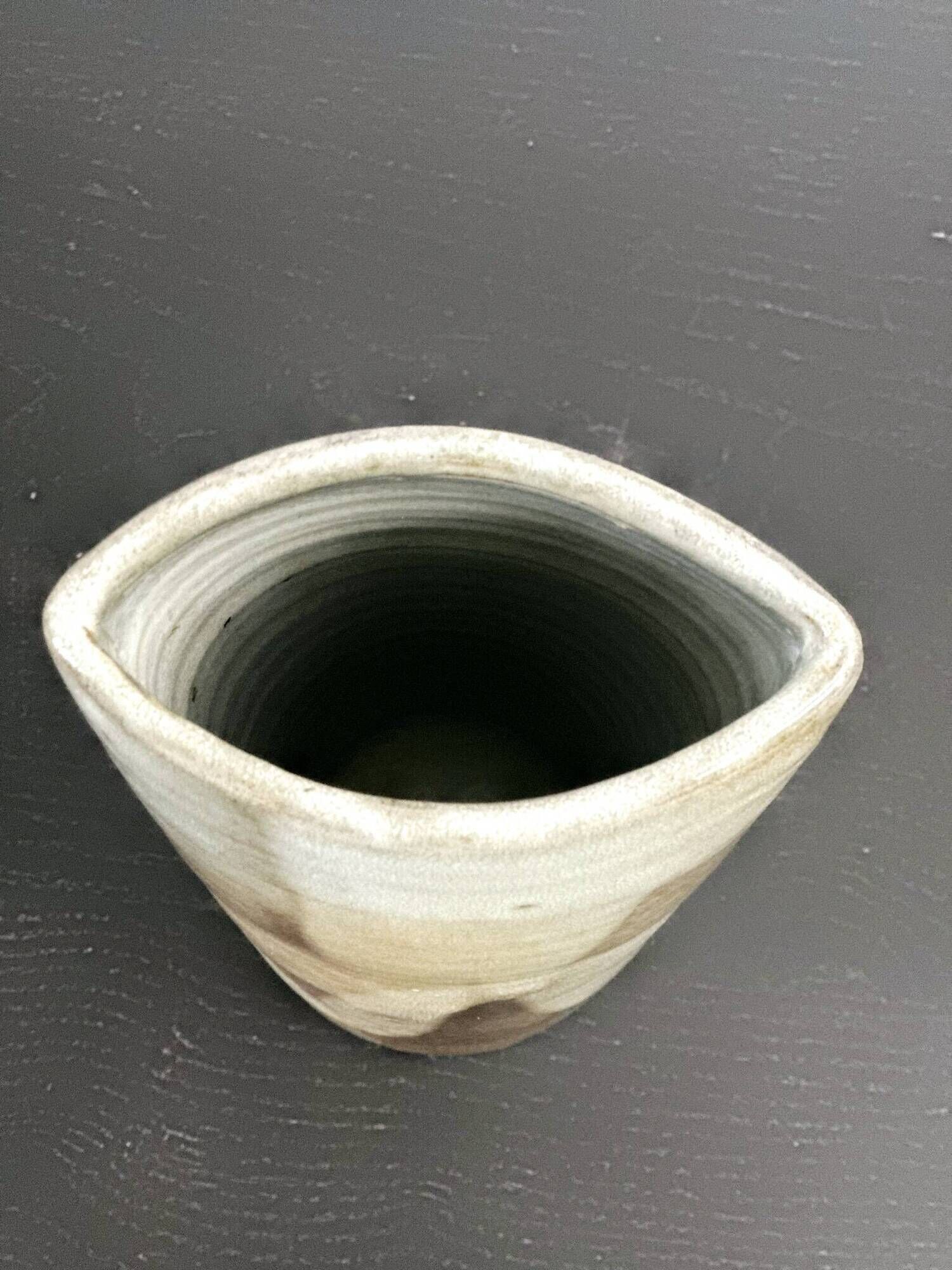 Slender ceramic vase in the style of Marcel Piot 1960s/70s