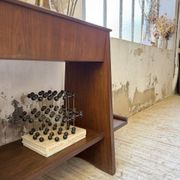 Jardinière années 50 palissandre constructiviste