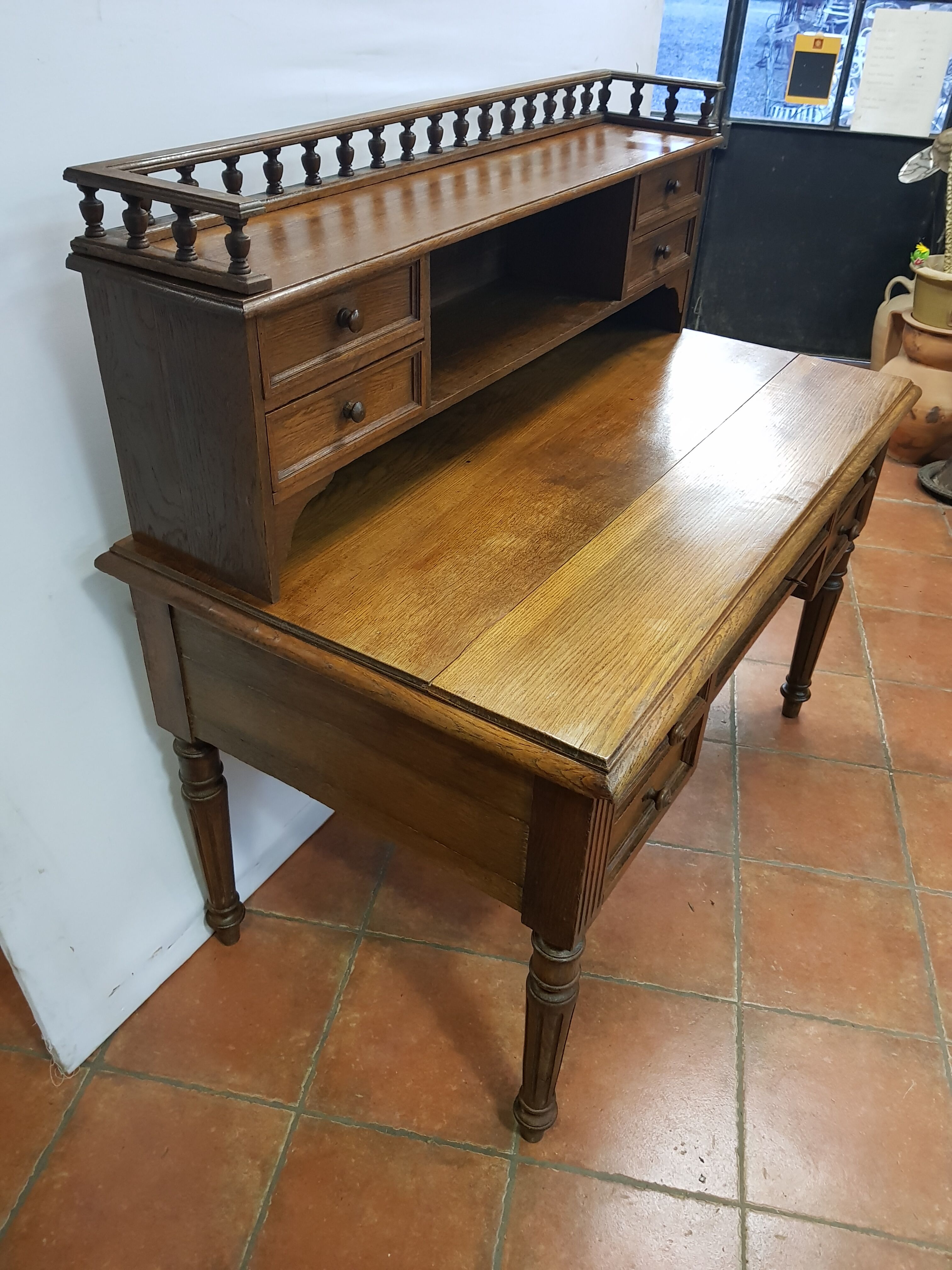 Old oak desk