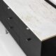 Executive sideboard by Florence Knoll with 'rosé aurore' marble top