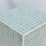 Colonne bleu/vert table d'appoint 64x32 cm