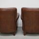 Vintage Dutch Cognac Colored Leather Club Chair, Set of 2