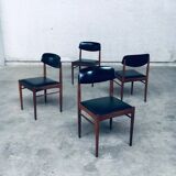 Mid-Century Dutch Design Dining Chairs, 1960s, Set of 4