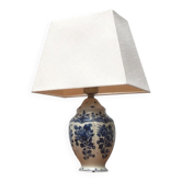 Lampe de table vintage Delft bleu néerlandaise de Zenith, Gouda