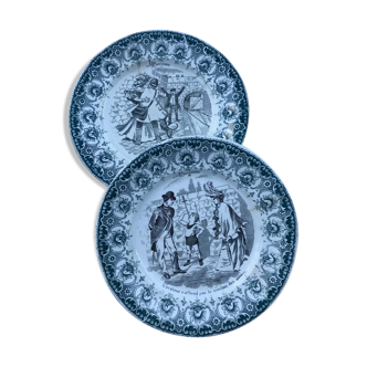 St. Amand and Hamage "Proverbs" Plates