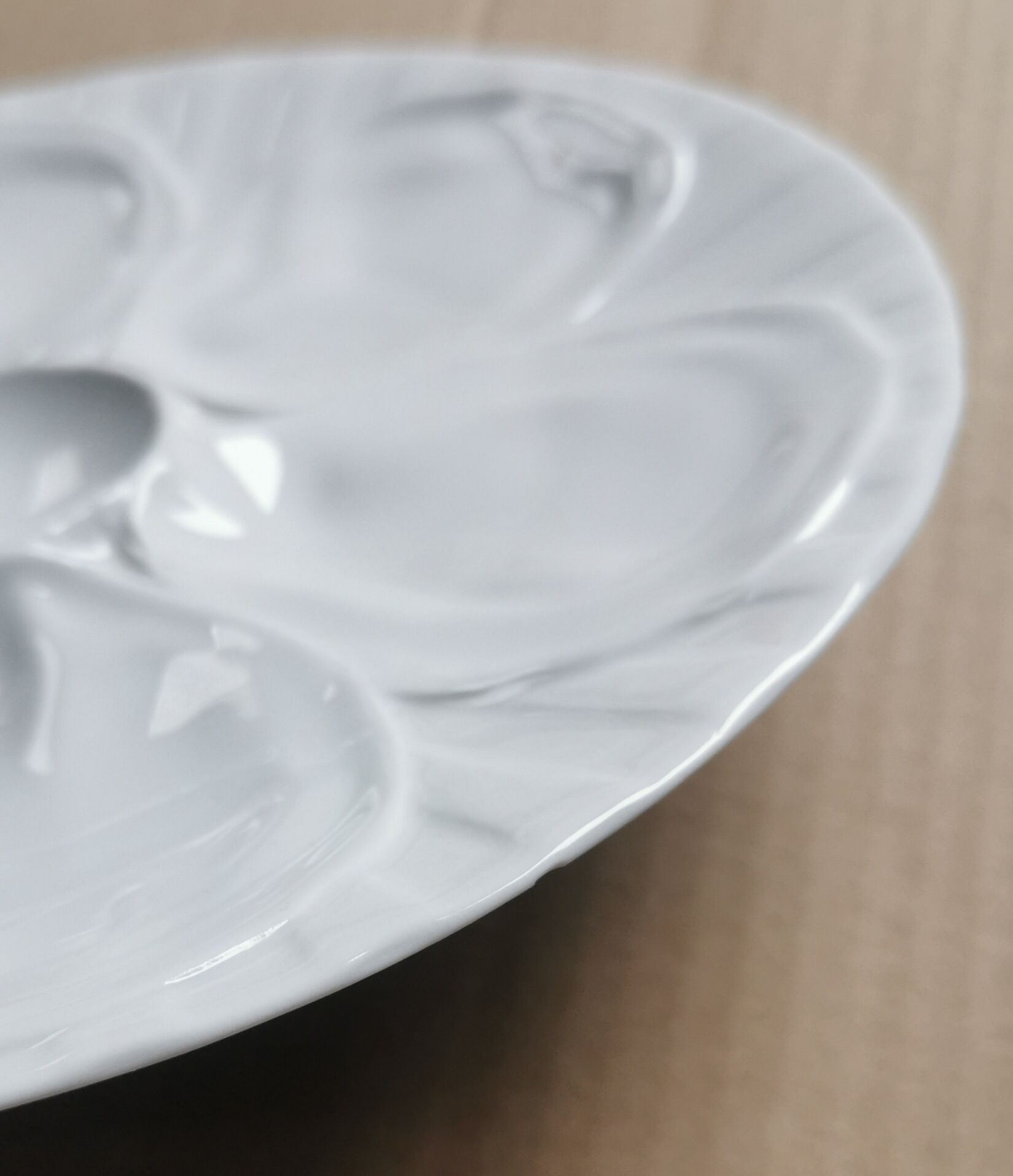 Ensemble de 6 assiettes Pillivuyt porcelaine blanche