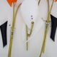 Pair of Mid-Century orange and white Arum wall sconces, Italy, 1950s