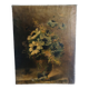 Oil on canvas 19th century bouquet of flowers