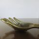 Years 70 hand-shaped ashtray brass
