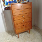 Vintage rag chest of drawers from the 60s stamped S.I.M.M.O.B